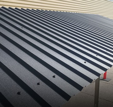 corrugated metal sheets