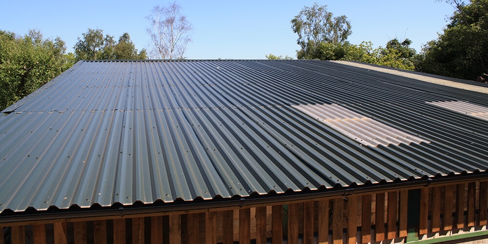 corrugated metal roof