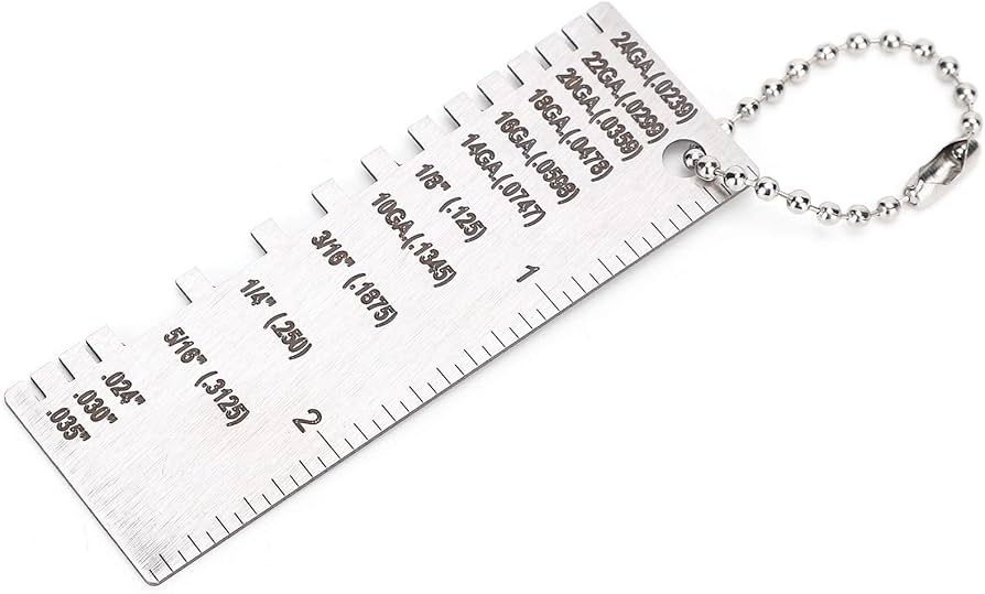 metal gauge measurement tool