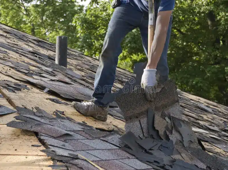 roof shingles tear-off