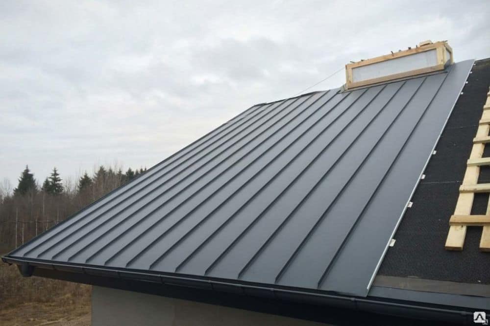 standing seam metal roofing installation